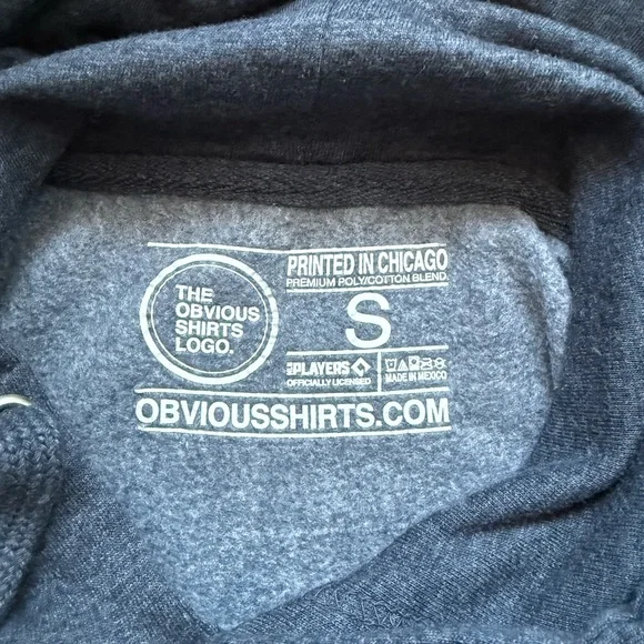 Obvious Shirts Chicago Bears Bears Fan Hoodie Small - Picture 3 of 8